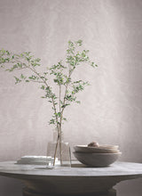 Shimmering Moire Dove by Antonina Vella Textured Vinyl Wallpaper, Unpasted, Straight Match- York Designer Series MA34920