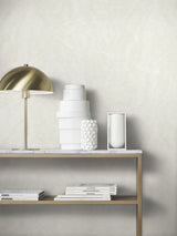 Shimmering Moire White by Antonina Vella Textured Wallpaper- York Designer Series MA34921