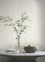 Shimmering Moire White by Antonina Vella Textured Wallpaper- York Designer Series MA34921