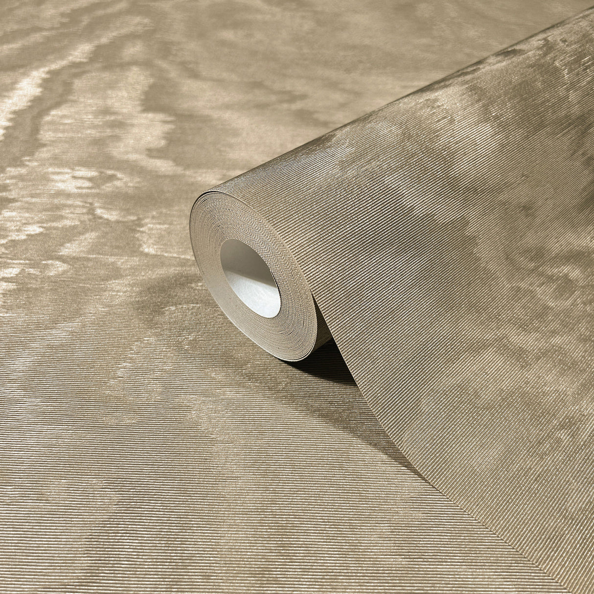 Shimmering Moire Taupe by Antonina Vella Textured Wallpaper – York Designer Series MA34922