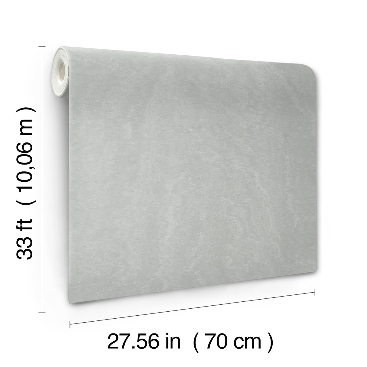 Shimmering Moire Silver by Antonina Vella Textured Wallpaper- York Designer Series MA34923