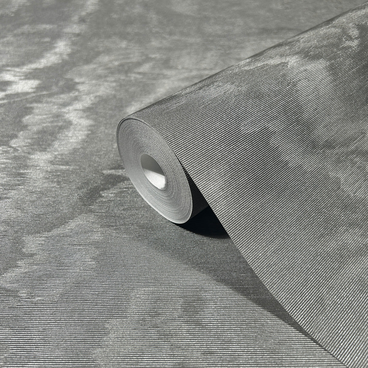 Shimmering Moire Pewter by Antonina Vella Textured Wallpaper- York Designer Series MA34924