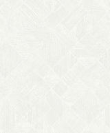 Marquetry White Tile Wallpaper swatch showing diamond grid tile motif