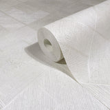 Marquetry White by Antonina Vella Tile Wallpaper- York Designer Series MA35508