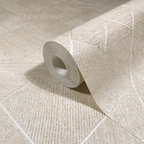 Marquetry Beige by Antonina Vella Tile Wallpaper – York Designer Series MA35509