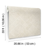 Marquetry Beige by Antonina Vella Tile Wallpaper – York Designer Series MA35509