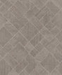 Antonina Vella Marquetry Taupe Tile Wallpaper roll and pattern, SKU MA35511