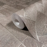 Marquetry Taupe by Antonina Vella Tile Wallpaper – York Designer Series MA35511