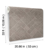 Marquetry Taupe by Antonina Vella Tile Wallpaper – York Designer Series MA35511