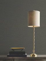 Garden Stone Charcoal by Antonina Vella Textured Wallpaper- York Designer Series MA35520