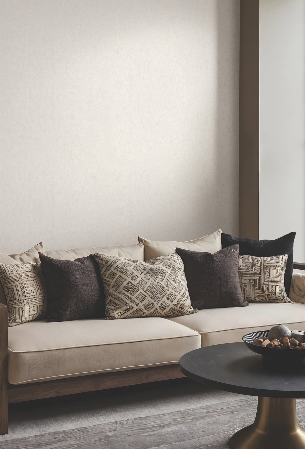 Dustan Cream by Antonina Vella Distressed Wallpaper – York Designer Series MA35522