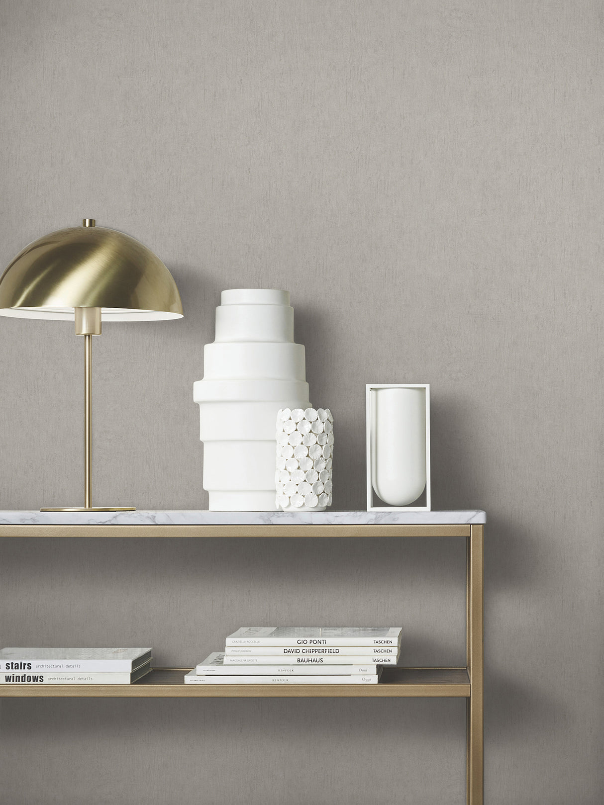Dustan Taupe by Antonina Vella Distressed Wallpaper – York Designer Series MA35525