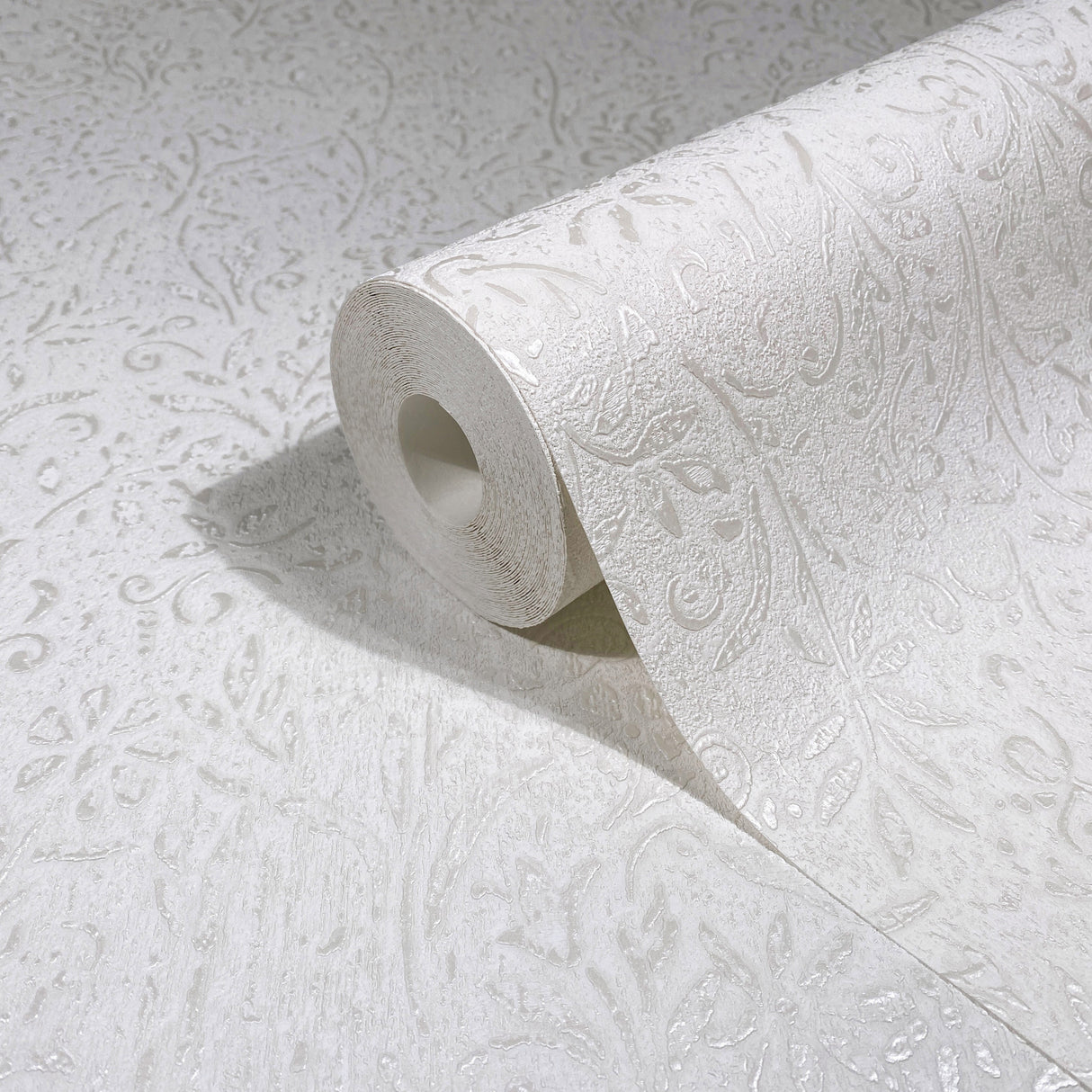Sculpted Floral Pearl by Antonina Vella Relief Wallpaper – York Designer Series MA35530