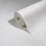 Sculpted Floral Pearl by Antonina Vella Relief Wallpaper – York Designer Series MA35530