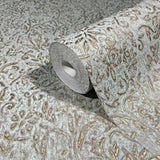 Sculpted Floral Gold Relief by Antonina Vella Wallpaper – York Designer Series MA35532