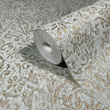 Sculpted Floral Gold Relief by Antonina Vella Wallpaper – York Designer Series MA35532