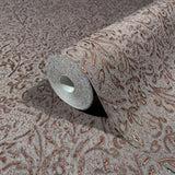 Sculpted Floral Copper Relief by Antonina Vella Wallpaper – York Designer Series MA35534