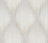 Starfall Dove Metallic Ikat Wallpaper by Antonina Vella – MA35801
