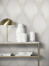Starfall Dove by Antonina Vella Metallic Ikat Wallpaper – York Designer Series MA35801