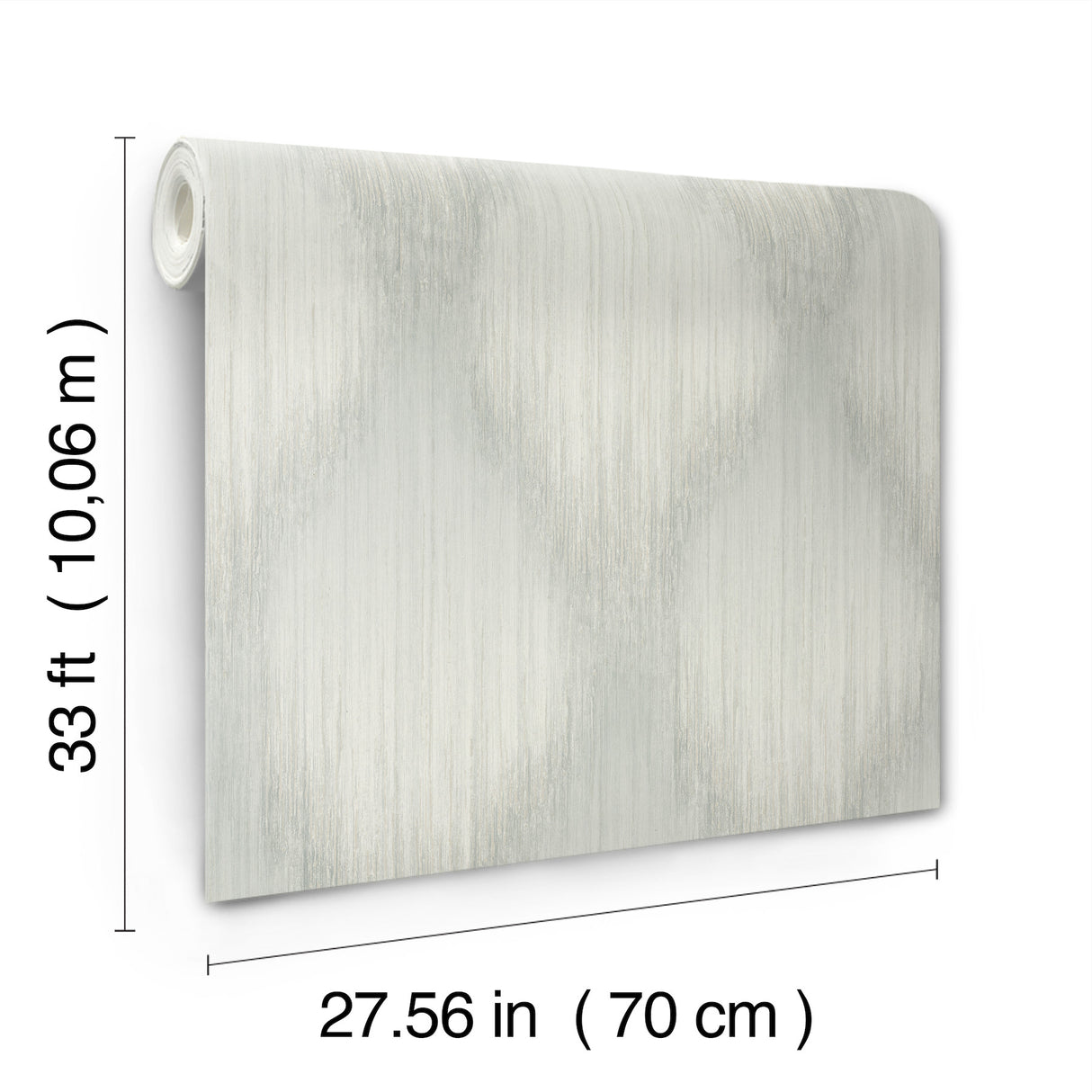 Starfall Sage by Antonina Vella Metallic Ikat Wallpaper – York Designer Series MA35803