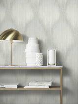 Starfall Sage by Antonina Vella Metallic Ikat Wallpaper – York Designer Series MA35803