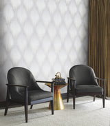 Starfall Grey by Antonina Vella Metallic Ikat Wallpaper – York Designer Series MA35807