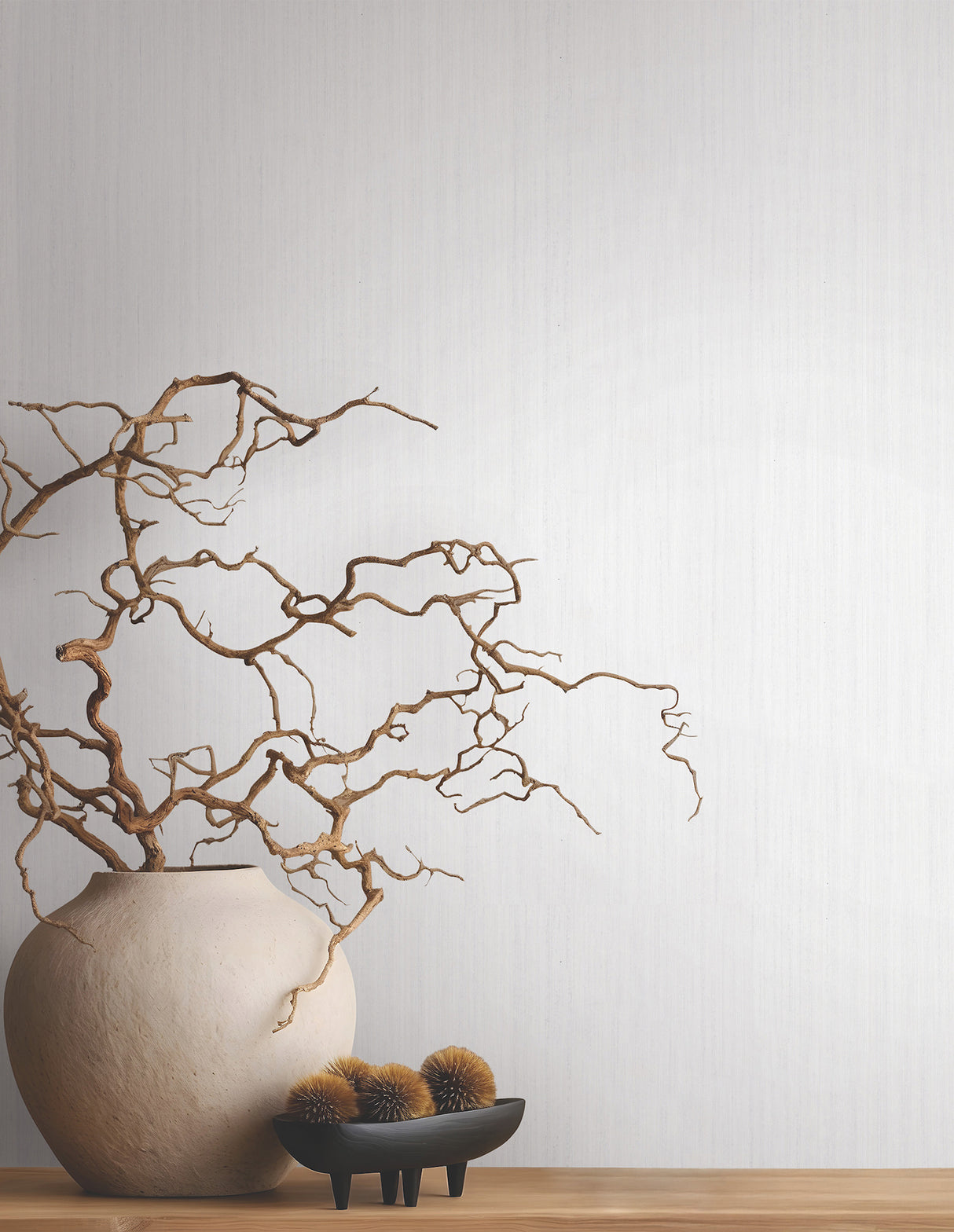 Indra White by Antonina Vella Striated Wallpaper – York Designer Series MA35829