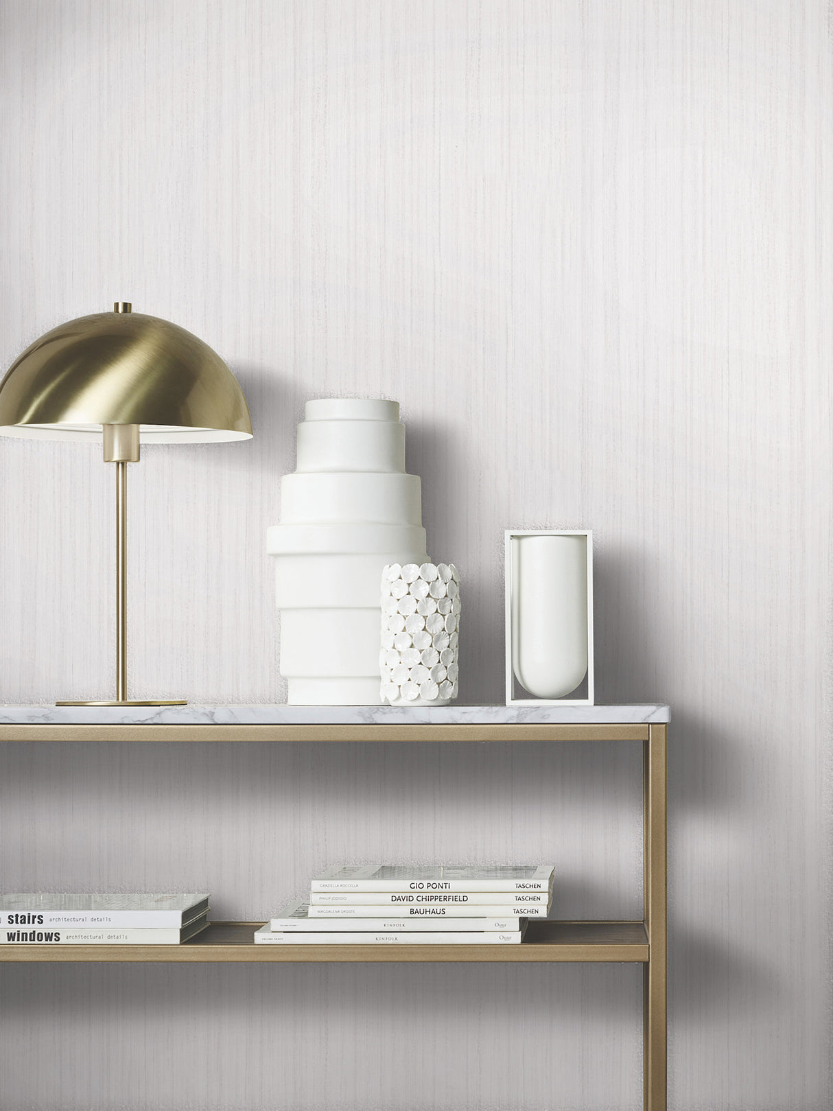 Indra Dove by Antonina Vella Striated Wallpaper – York Designer Series MA35830