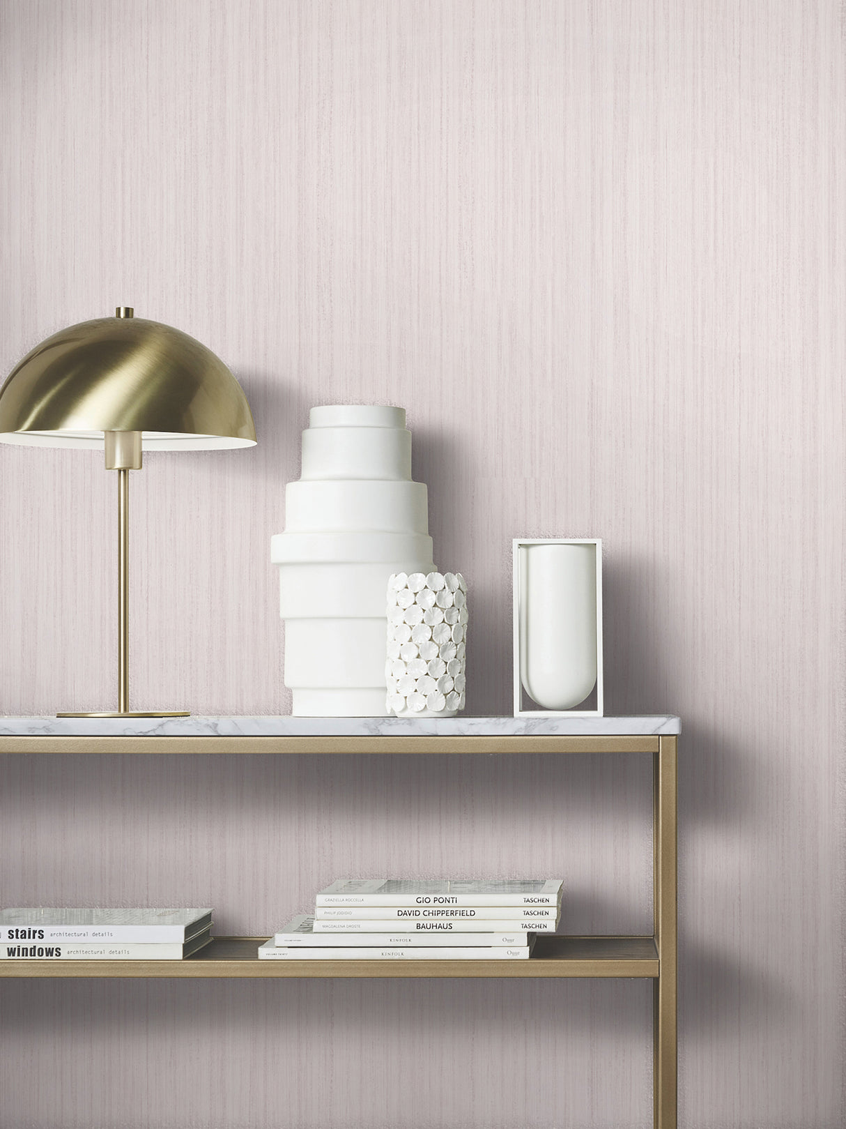 Indra Mauve by Antonina Vella Striated Wallpaper – York Designer Series MA35833