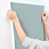 Vava Skymning Light Blue by York Wallcoverings Solid Wallpaper – York Wallcoverings MB16027