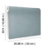 Vava Blalera Blue by York Wallcoverings Linen Look Non Woven Wallpaper – York Wallcoverings MB16028