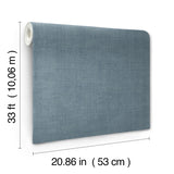 Vava Vinterbla Dark Blue by York Wallcoverings Textured Solid Wallpaper – York Wallcoverings MB16043