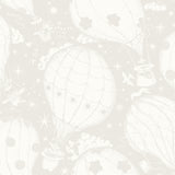 Ballongerna Grey Whimsical Hot Air Balloon Non Woven Wallpaper by York Wallcoverings - MB29001