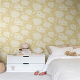Ballongerna Yellow by York Wallcoverings Whimsical Hot Air Balloon Wallpaper – York Wallcoverings MB29002
