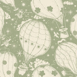 Ballongerna Green hot air balloon wallpaper – York Wallcoverings MB29004