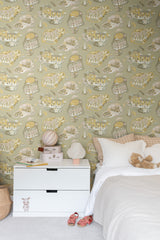 Staden Mustard by York Wallcoverings Whimsical Town Non Woven Wallpaper – York Wallcoverings MB29008