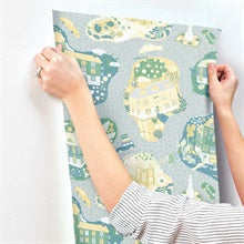 Staden Light Blue by York Wallcoverings Novelty Wallpaper – York Wallcoverings MB29009