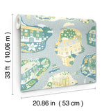 Staden Light Blue by York Wallcoverings Novelty Wallpaper – York Wallcoverings MB29009