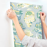 Staden Light Blue by York Wallcoverings Novelty Wallpaper – York Wallcoverings MB29009