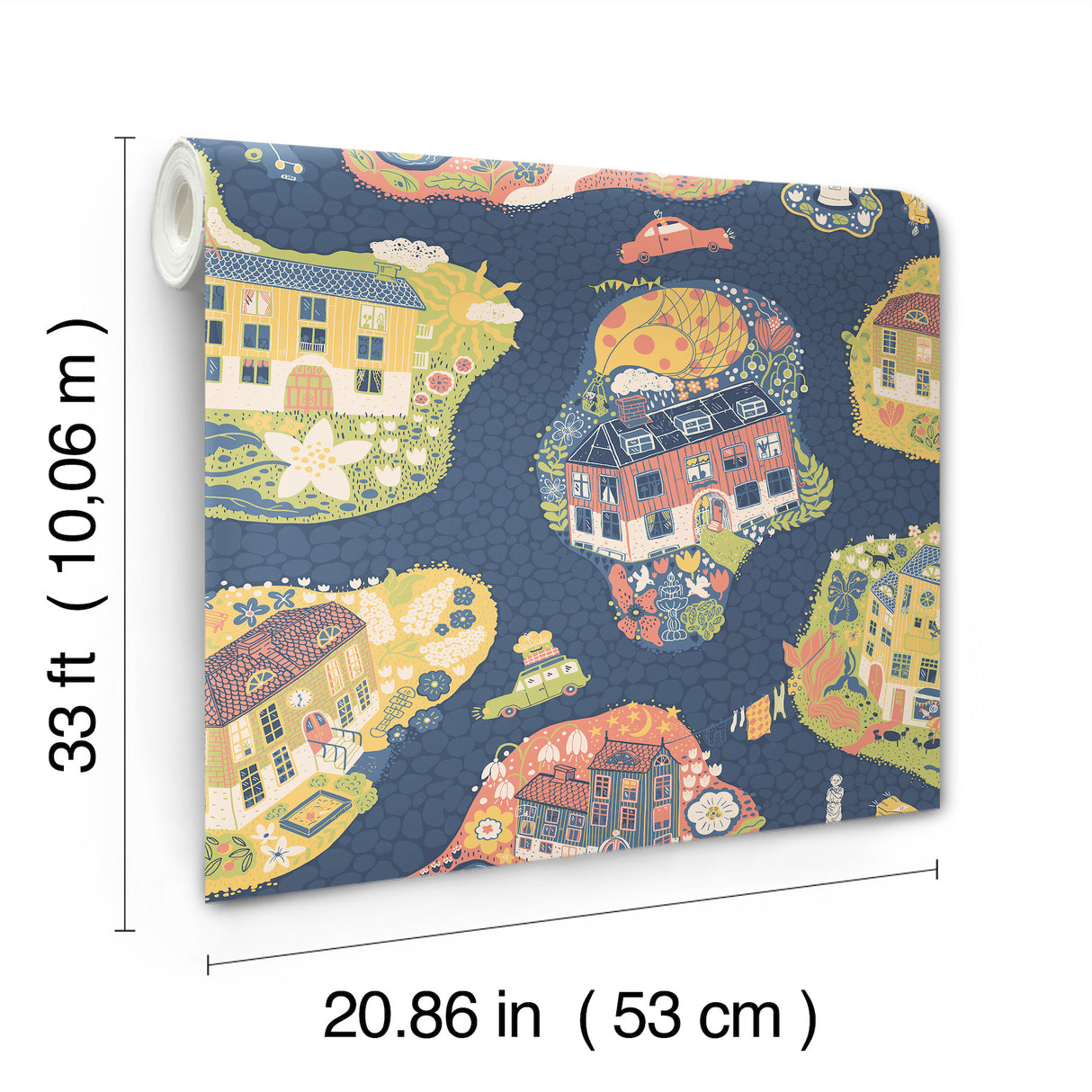 Staden Dark Blue by York Wallcoverings Novelty Wallpaper – York Wallcoverings MB29010