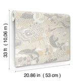 Havet Grey by York Wallcoverings Whimsical Animals & Insects Wallpaper – York Wallcoverings MB29016