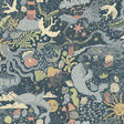 Havet Dark Blue ocean-themed wallpaper with whimsical sea creatures – York Wallcoverings MB29018