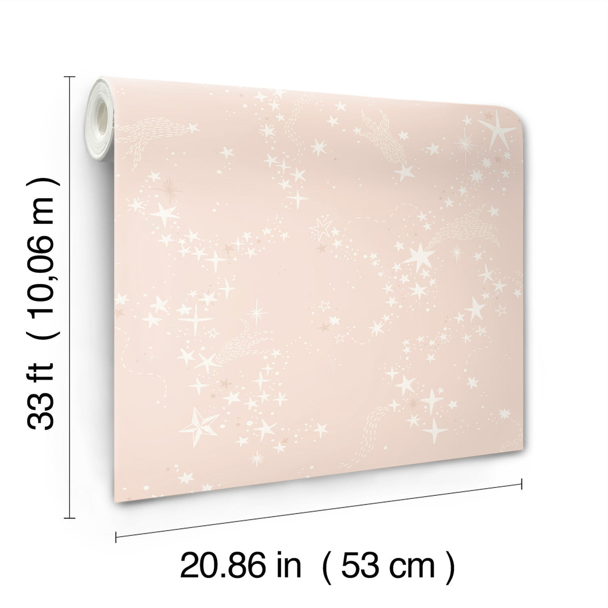 Stjarnhimmel Pink by York Wallcoverings Whimsical Stars Wallpaper – York Wallcoverings MB29020