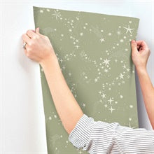 Stjarnhimmel Green by York Wallcoverings Wallpaper – York Wallcoverings MB29022
