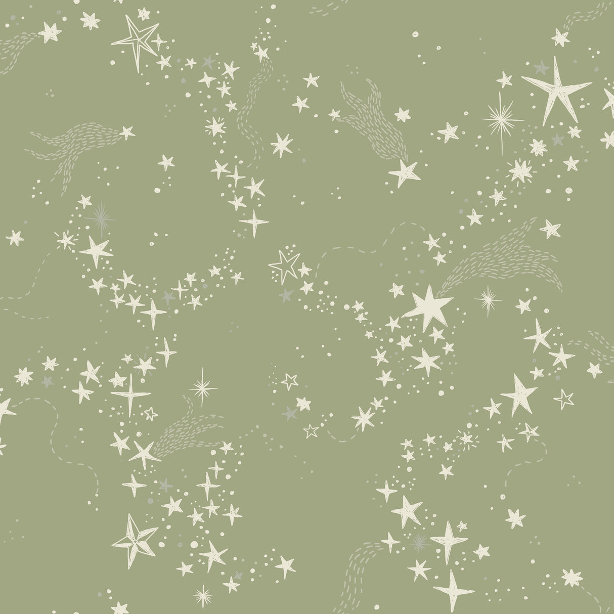 Stjarnhimmel Green Wallpaper by York Wallcoverings