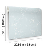 Stjarnhimmel Light Blue by York Wallcoverings Starry Night Wallpaper – York Wallcoverings MB29023