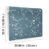 Stjarnhimmel Dark Blue by York Wallcoverings Wallpaper – York Wallcoverings MB29024