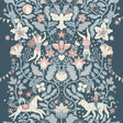 Cirkus Blue wallpaper MB29028 by York Wallcoverings with whimsical circus animals and florals