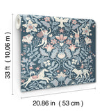 Cirkus Blue by York Wallcoverings Whimsical Circus Animal Wallpaper- York Wallcoverings MB29028