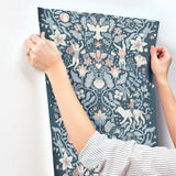Cirkus Blue by York Wallcoverings Whimsical Circus Animal Wallpaper- York Wallcoverings MB29028
